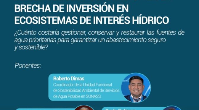 Metodología y estimación de la brecha de inversión en ecosistemas de interés hídrico(ADERASA, The Nature Conservancy y Forest Trends)
