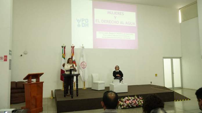 México–Condena Caballero cualquier intento de privatización del agua y urge a garantizar participación de la mujer en el tema hídrico (La Jornada de Oriente)