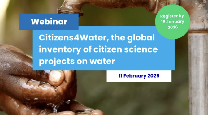 Citizens4Water Webinar on Citizen Science projects (IHE Delft)