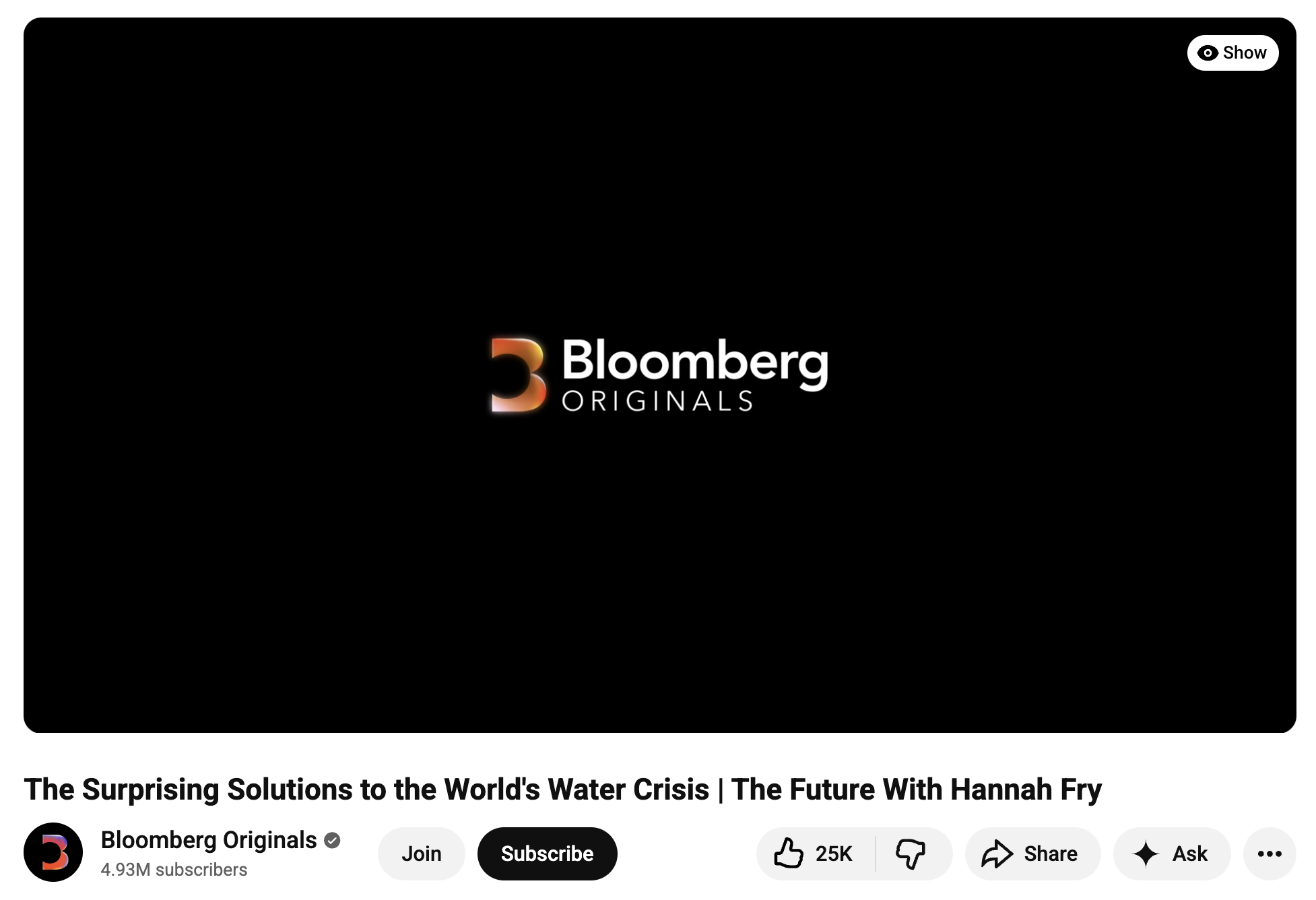 Video: The Surprising Solutions to the World’s Water Crisis (Bloomberg Originals)