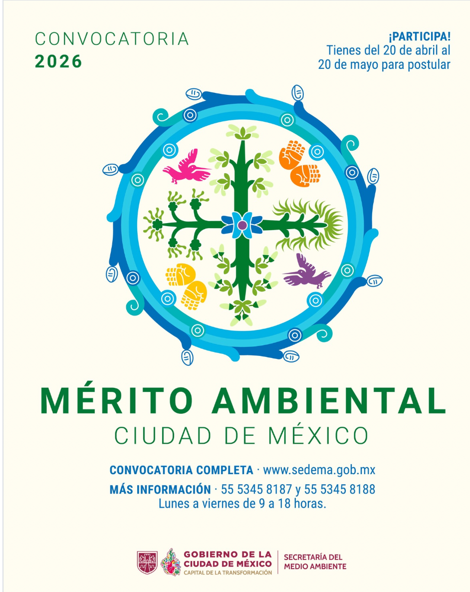 Convocatoria – Premio al Mérito Ambiental de la Ciudad de México 2026 (SEDEMA Ciudad de México)