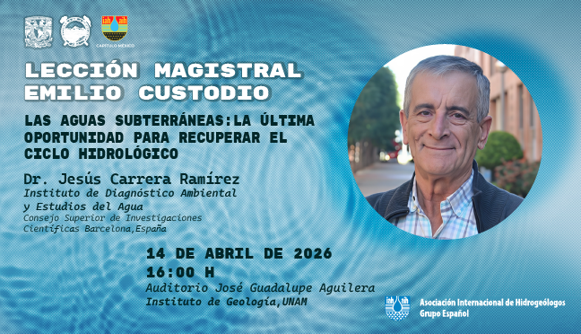 Lección magistral Emilio Custodio: las aguas subterráneas, la última oportunidad para recuperar el ciclo hidrológico (Instituto de Geología)