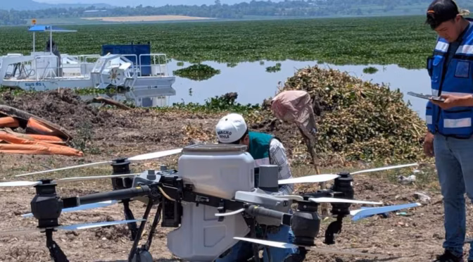 Hidalgo – Conagua aplica agentes biológicos especializados para sanear presa Endhó en Hidalgo; implementa acciones de control sanitario (El Universal)