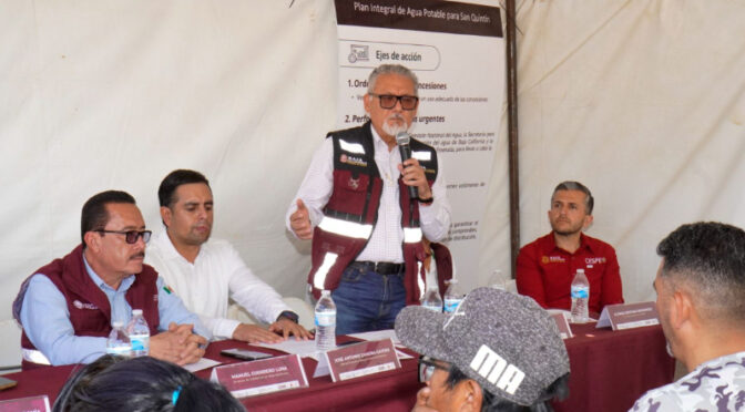 Baja California – Avanzan acciones para el abasto de agua en San Quintín (Diario Tijuana)