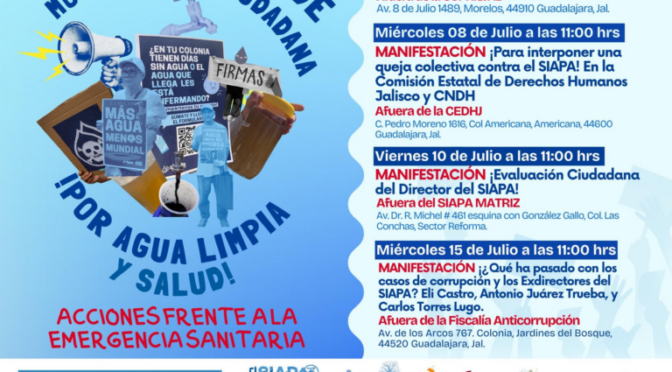 Guadalajara-Jornadas de Movilización Ciudadana por Agua Limpia y Salud (SIDIDH 4.0)