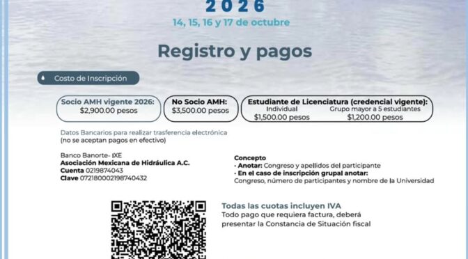Congreso Nacional e Internacional de Hidráulica (Asociación Mexicana de Hidráulica)