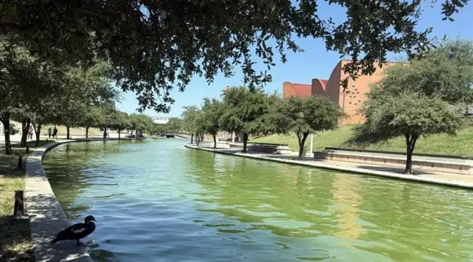 Nuevo León – Critican agua verdosa en el canal Santa Lucía de Monterrey (El Norte)