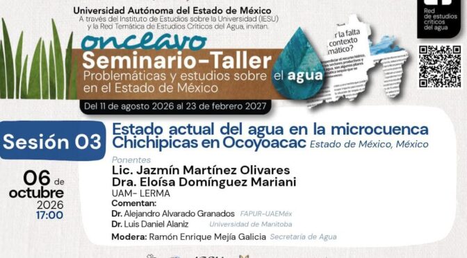 Seminario-Taller: Estado actual del agua en la microcuenca Chichipicas en Ocoyoacac (Red de Estudios Críticos del Agua)