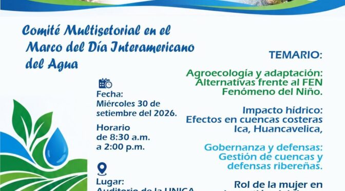 Foro: Impacto del Fenómeno El Niño en la Agroecología y Gestión del Agua (Rediagro Ica)