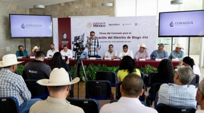 Zacatecas – Conagua destina más de mil 660 mdp para tecnificar riego en Zacatecas (News Hidalgo)