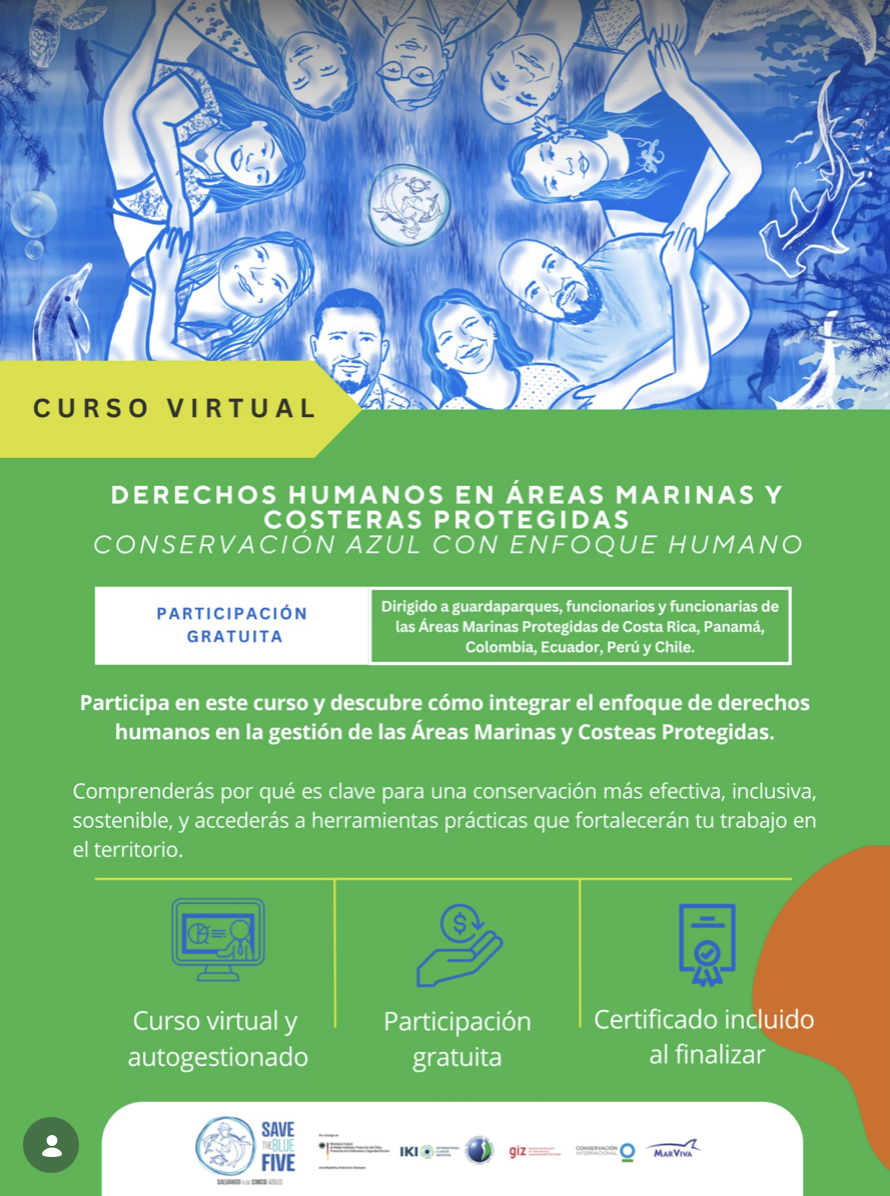 Curso virtual – Derechos humanos en áread marinas y costeras protegidas (Save the Blue Five)