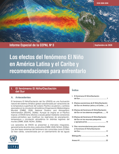 Informe: Los efectos del fenómeno El Niño en América Latina y el Caribe y recomendaciones para enfrentarlo (CEPAL)