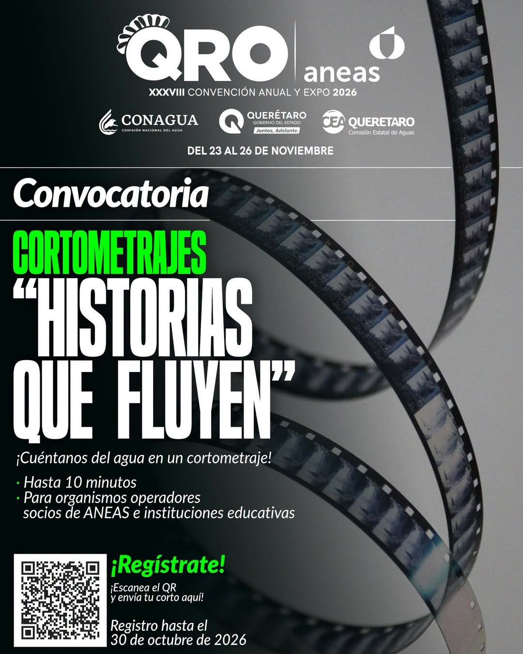Convocatoria – Cortometrajes “Historias que Fluyen” (ANEAS de México A.C.)