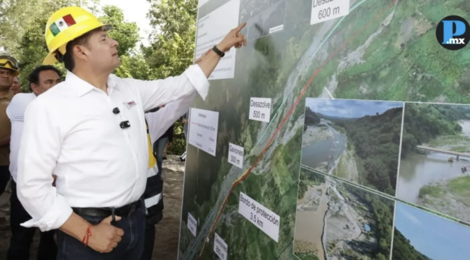 Puebla – Refuerzan el río Pantepec para prevenir inundaciones (El Popular)