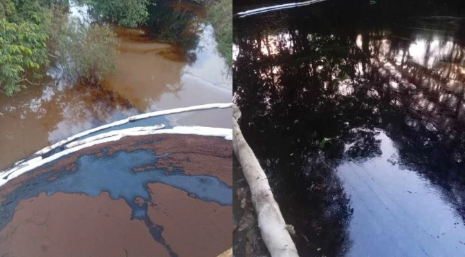 Veracruz – Denuncian mancha de posible combustible en aguas del río Chacalapa, Veracruz (La Jornada)